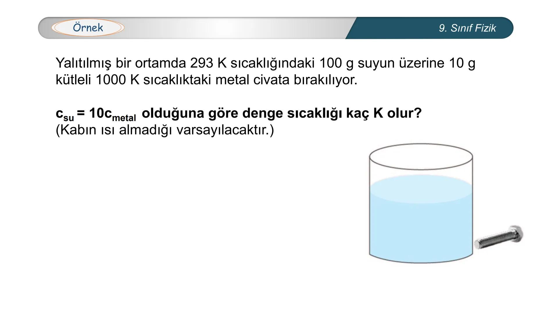 *
TÜRKİYE CUMHURİYETİ
*
MILLÎ EĞİTİM BAKANLIĞI
*
FİZİK
9. SINIF
ISI VE SICAKLIK
Isıl Denge --- OCR Start ---
Bilgisayar kasasındaki soğutu