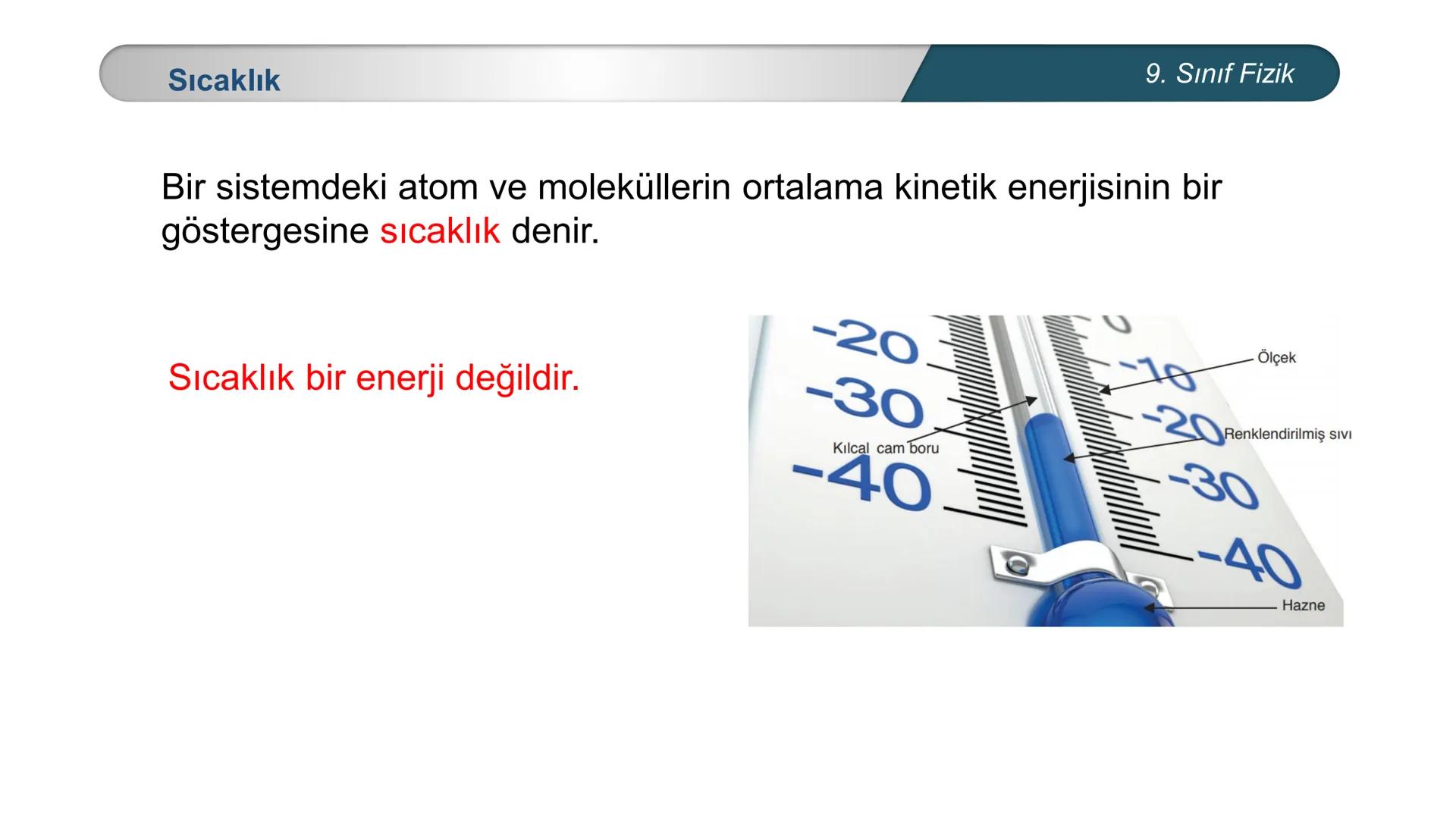 *
TÜRKİYE CUMHURİYETİ
*
MILLÎ EĞİTİM BAKANLIĞI
*
FİZİK
9. SINIF
ISI VE SICAKLIK
Isıl Denge --- OCR Start ---
Bilgisayar kasasındaki soğutu