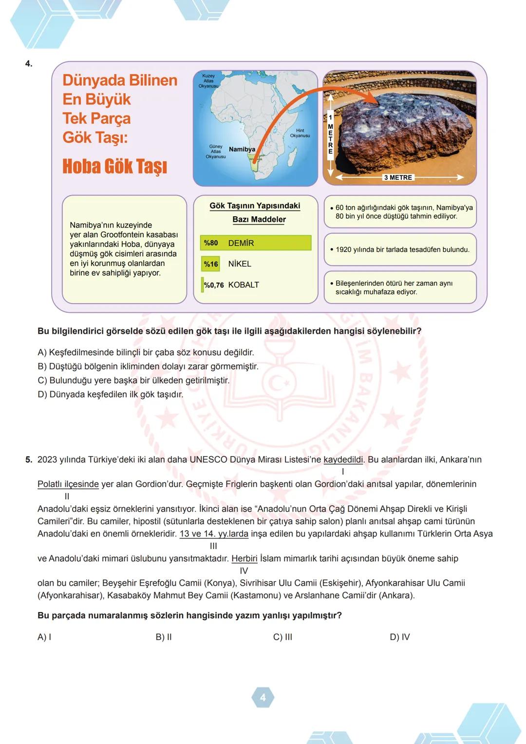 T.C.
MİLLÎ EĞİTİM BAKANLIĞI
ÖLÇME, DEĞERLENDİRME VE SINAV HİZMETLERİ GENEL MÜDÜRLÜĞÜ
2023-2024 EĞİTİM VE ÖĞRETİM YILI
Sınavla Öğrenci Alaca