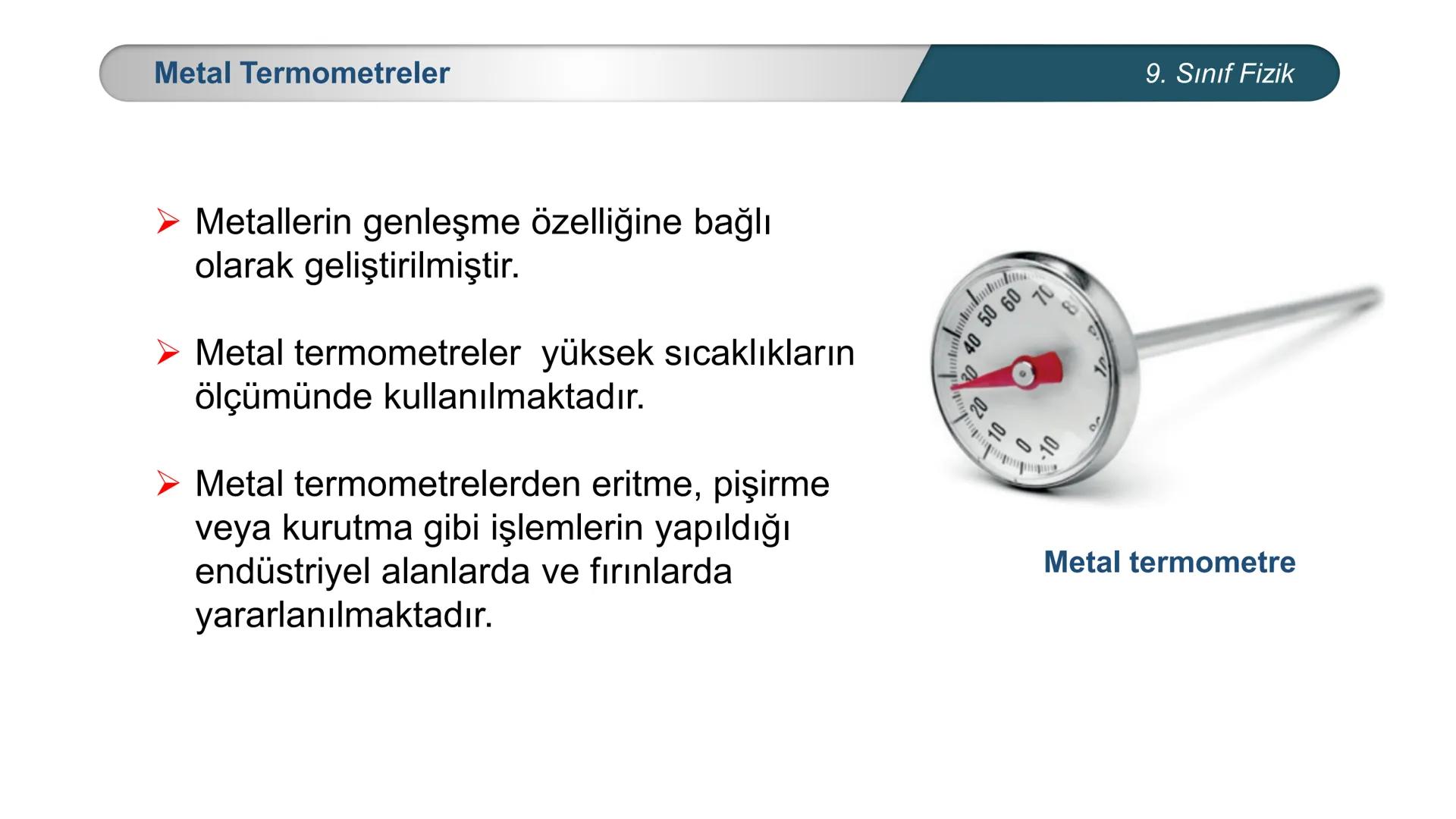 *
EĞİTİM
ETİ MİLLİ EĞ
*
TÜRKİYE CUMHURİYE
IM BAKANLIĞI
*
FİZİK
9. SINIF
ISI VE SICAKLIK
Isı ve Sıcaklık Kavramları
Termometreler – Sıcaklık
