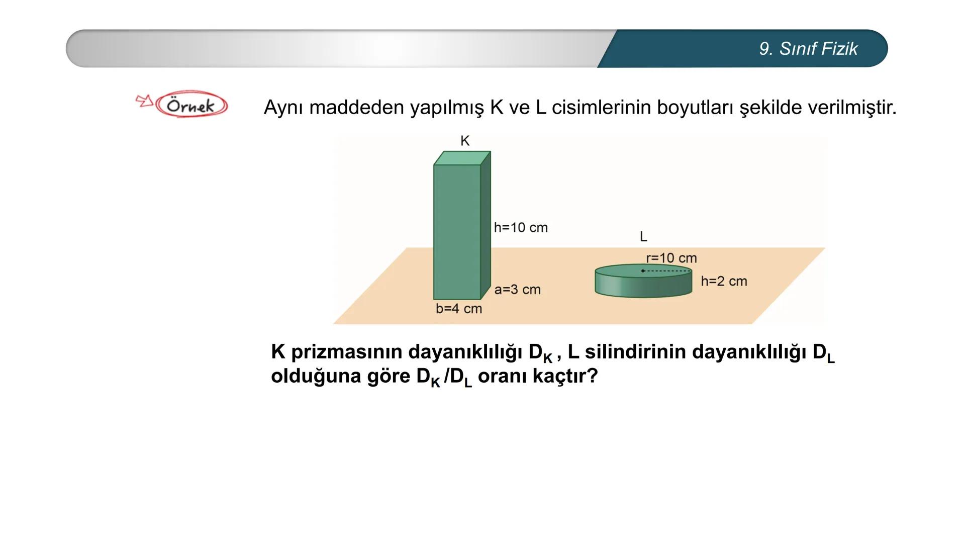 *
ETİ MİLLİ EĞ
EĞİTİM
*
DO
IM BAKANLIĞI
*
TÜRKİYE CUMHURİYE
FİZİK
9. SINIF
Madde ve Özellikleri
Dayanıklılık, Adezyon, Kohezyon
Yüzey Gerili