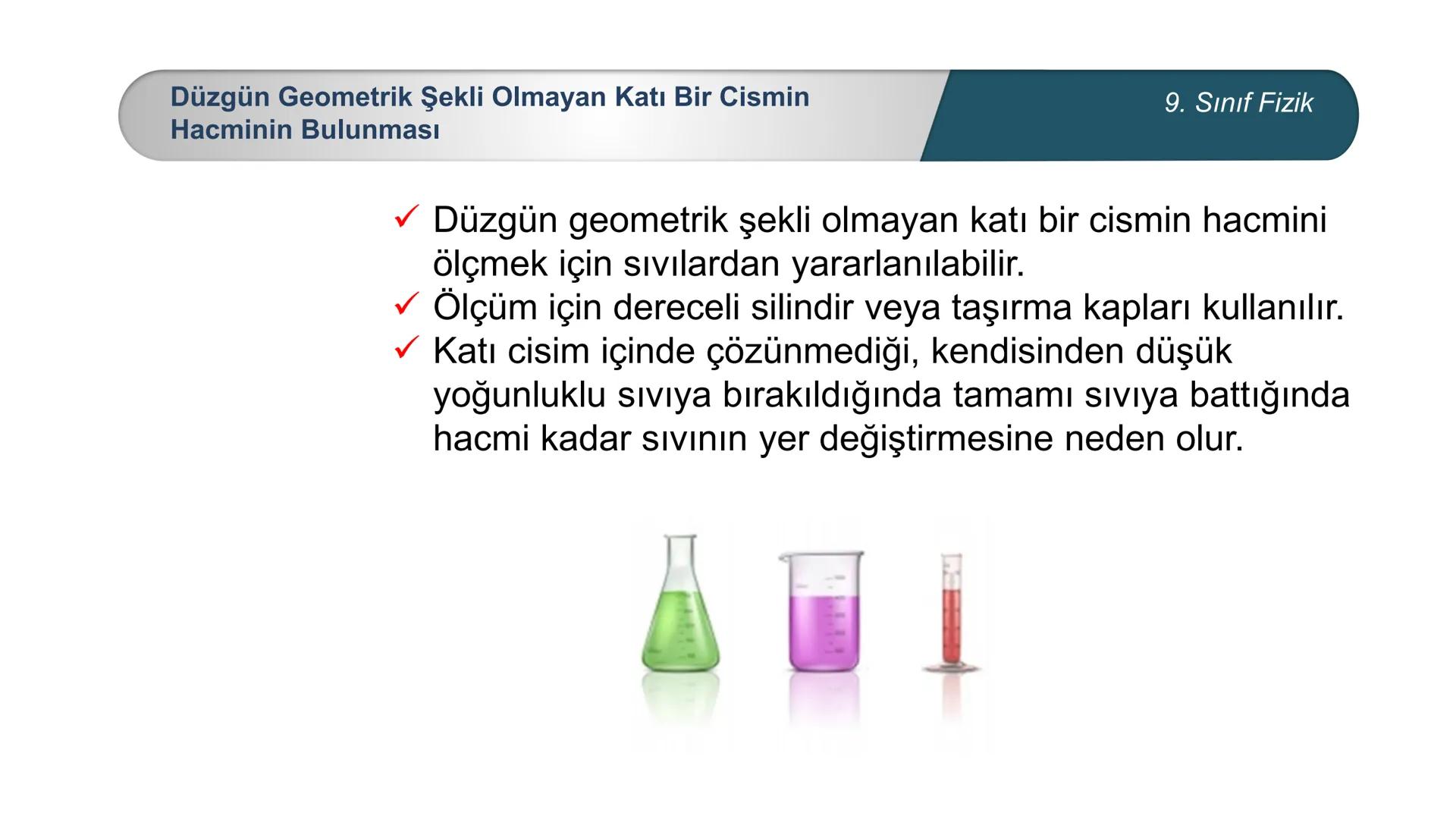 # Fizik
9. SINIF
## MADDE VE ÖZELLİKLERİ
## Kütle - Hacim --- OCR Start ---
Madde
Atom
Molekül
Kütlesi, eylemsizliği olan ve uzayda yer
k