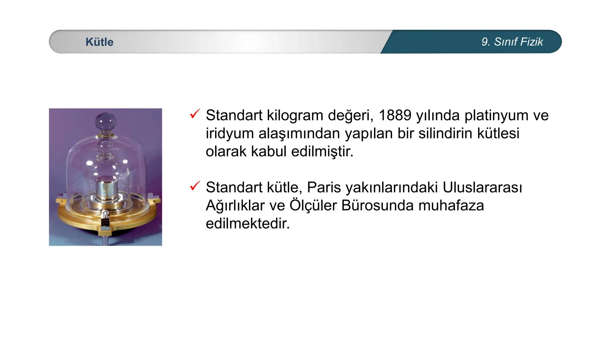 # Fizik
9. SINIF
## MADDE VE ÖZELLİKLERİ
## Kütle - Hacim --- OCR Start ---
Madde
Atom
Molekül
Kütlesi, eylemsizliği olan ve uzayda yer
k