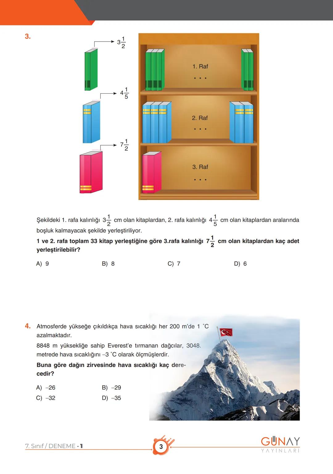 # ZCOM
serisi
"Zoom"la başarıya odaklan!
# GUNAY
YAYINLARI
# 7.
Sınıflar İçin
# MATEMATİK
DENEME KİTAPÇIĞI
# 1
の
2
S
の
2
5 # ZOOM
*"Zo