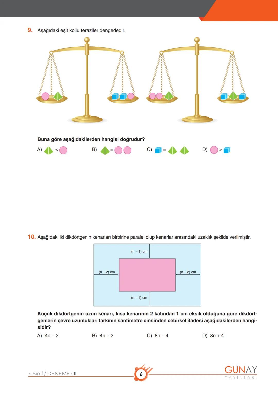 # ZCOM
serisi
"Zoom"la başarıya odaklan!
# GUNAY
YAYINLARI
# 7.
Sınıflar İçin
# MATEMATİK
DENEME KİTAPÇIĞI
# 1
の
2
S
の
2
5 # ZOOM
*"Zo
