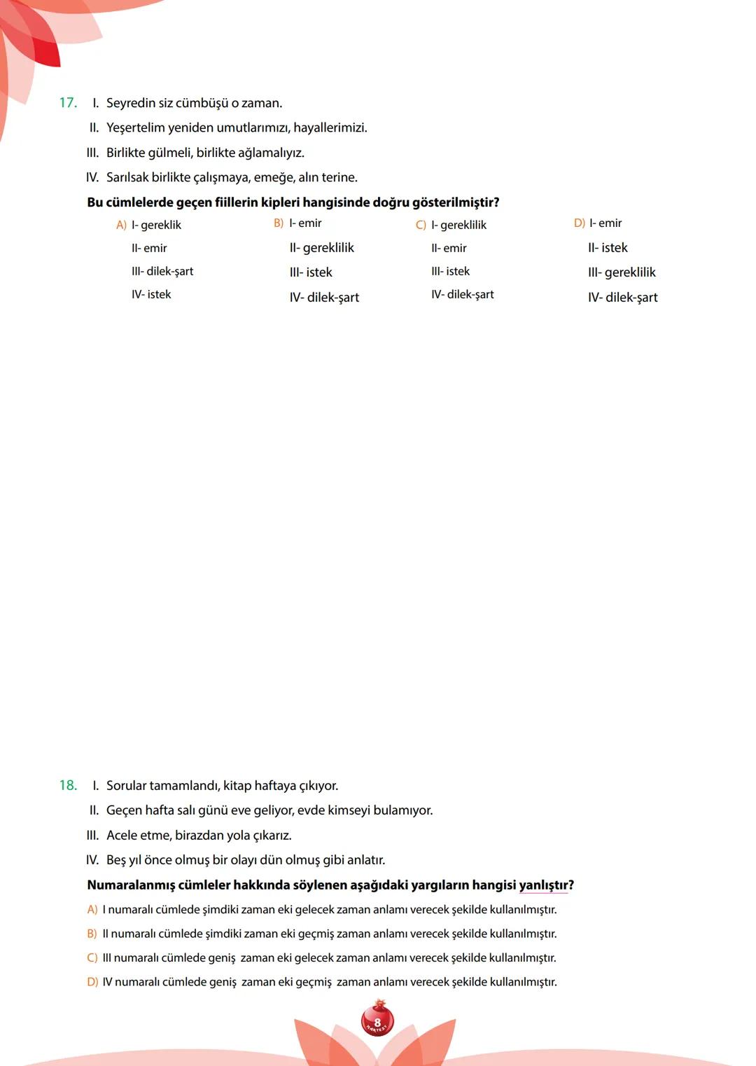 TÜRKÇE - 1. DÖNEM
7.
SINIF
TÜRKÇE
NARTEST İLE DAİMA BİR ADIM ÖNDESİNİZ.
1.
DÖNEM
TAMAMEN ÜCRETSİZ
SINAV ÖNCESİ NARTEST-OMAGE HEDİYESİDİ