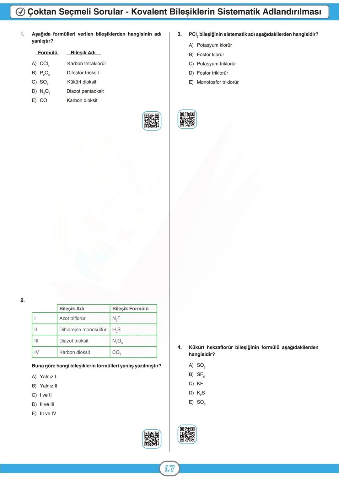 ORTAÖĞRETİM
GENEL MÜDÜRLÜĞÜ
DERSLER
CEPTE
5. SAYI
Konu Özeti
Ders Anlatımı
Sorular
KİMYA 9
ÜNİTE
KİMYASAL TÜRLER ARASI ETKİLEŞİMLER