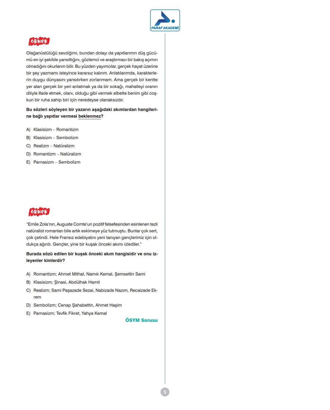 # EDEBİ AKIMLAR - 1
PARAF AKADEMİ
### Temsilciler
Goethe, Schiller, Shelley, Lamartine, Madame de Stael, Puşkin, J.J.
Rousseau, Voltaire,