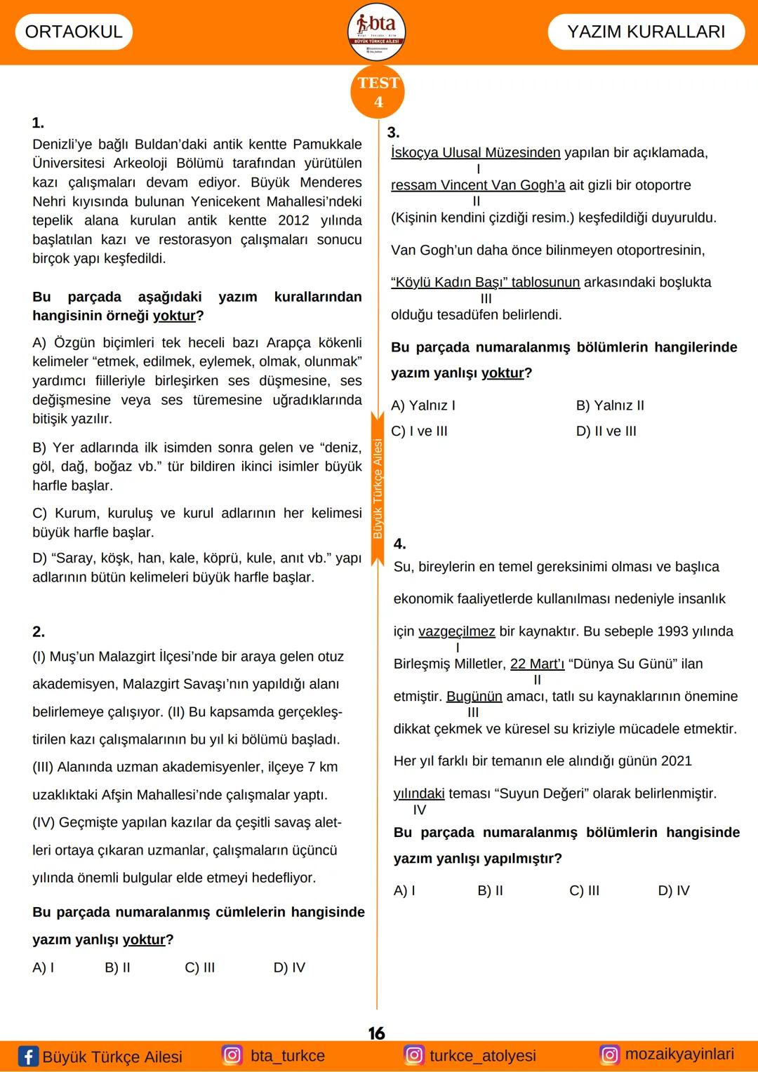 2023-2024
# BÜYÜK TÜRKÇE
AİLESİ
## YAZIM KURALLARI
### FASİKÜLÜ
- Büyük Harflerin Yazımı
- Sayıların Yazımı
- "De" ve "Ki" Bağlaçlarının