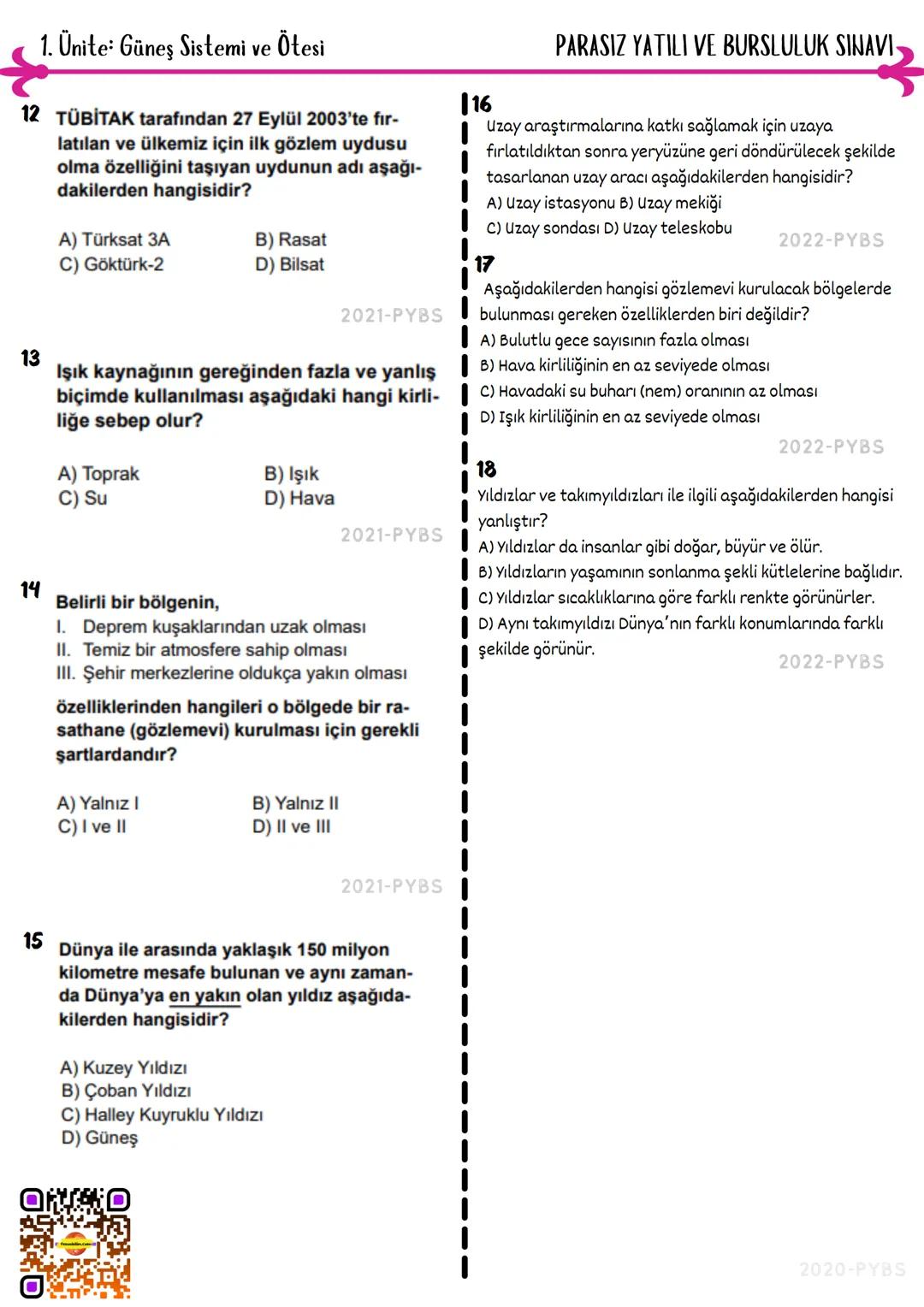 # 1. Ünite Güneş Sistemi ve Ötesi
1 Fen ve Teknoloji öğretmeni, öğrencilerinden
takım yıldızlarının olduğu bir pano hazırlama-
larını istiy