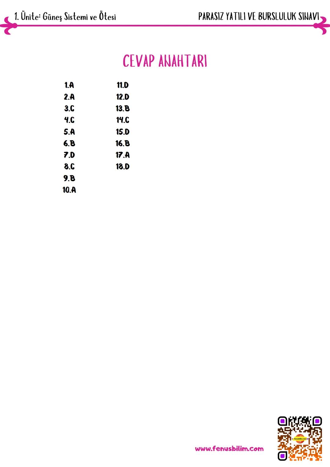 # 1. Ünite Güneş Sistemi ve Ötesi
1 Fen ve Teknoloji öğretmeni, öğrencilerinden
takım yıldızlarının olduğu bir pano hazırlama-
larını istiy