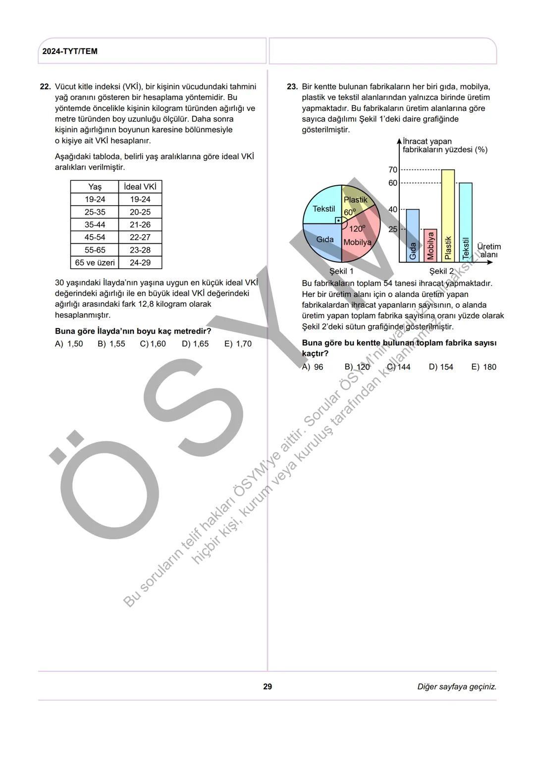 --- OCR Start ---
ÖSYM
T.C. Ölçme, Seçme ve Yerleştirme Merkezi
YÜKSEKÖĞRETİM KURUMLARI SINAVI
TEMEL YETERLİLİK TESTİ
(2024-TYT)
8 HAZİRAN 2