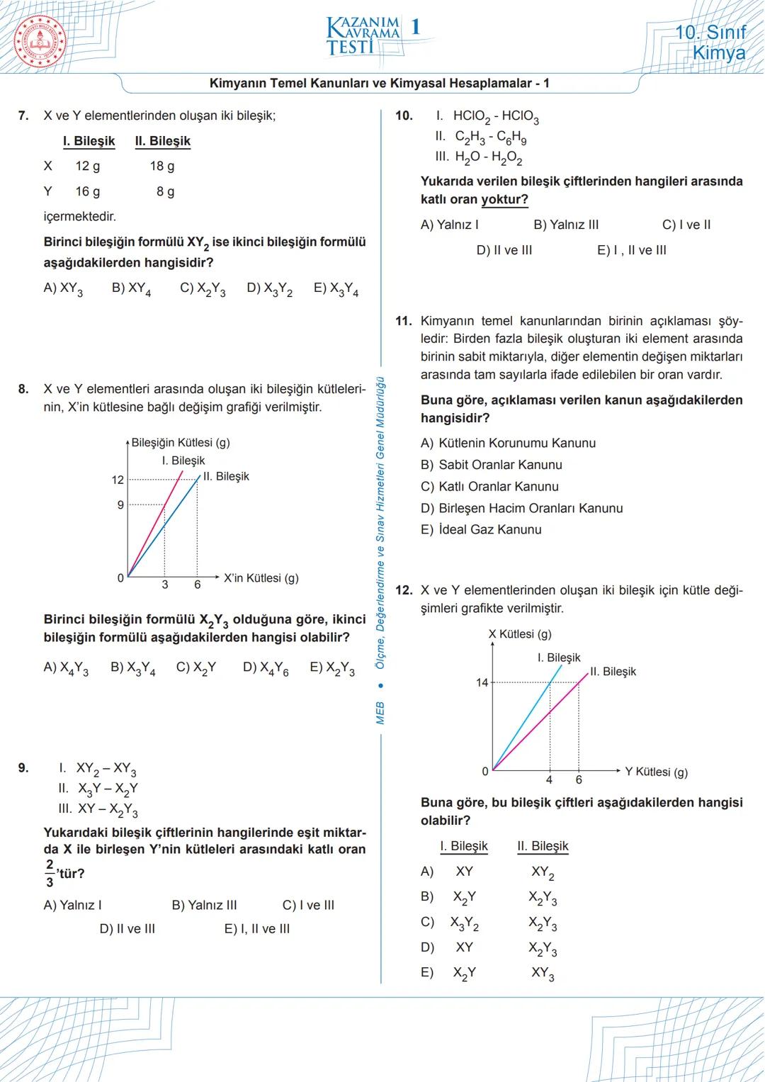 # 1
Aşağıdaki tepkimede, tepkimeye giren ve tepkime sonunda oluşan maddelerin kütleleri verilmiştir.
$C_3H_4$ + $4O_2$ → $3CO_2$ + $2H_2O