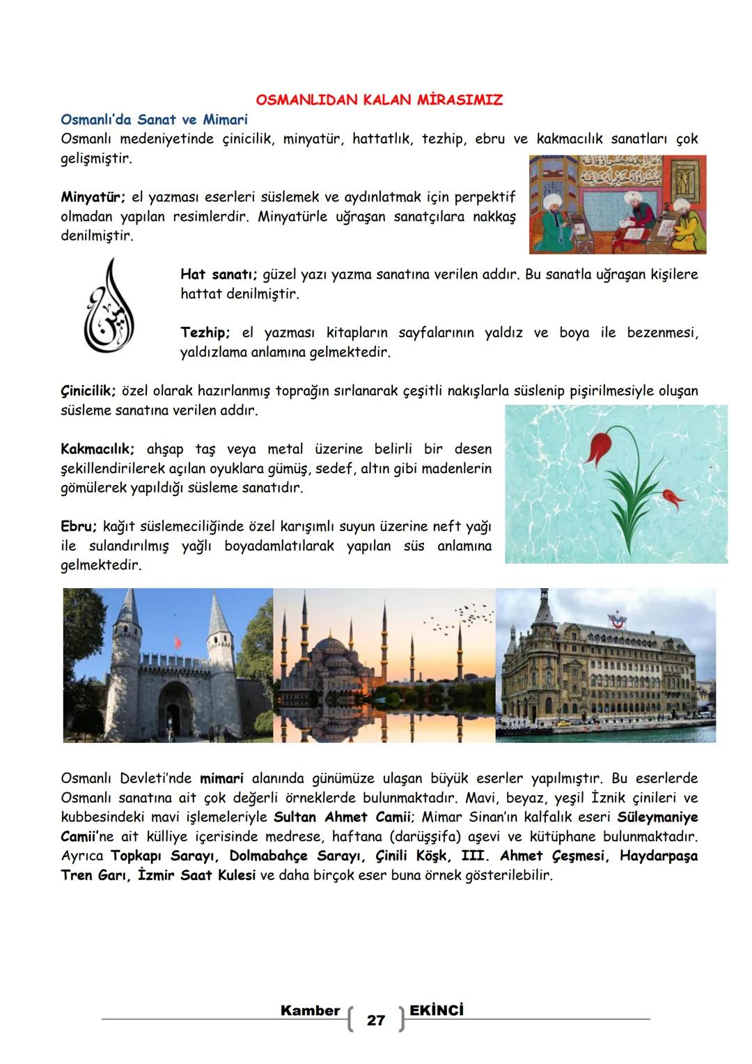 # 7. SINIF
# SOSYAL BİLGİLER
# DERS NOTLARI
Kamber EKİNCI
Sosyal Bilgiler Öğretmeni Bu Ders Notu MEB Ders Kitapları ve EBA İnternet Sitesin