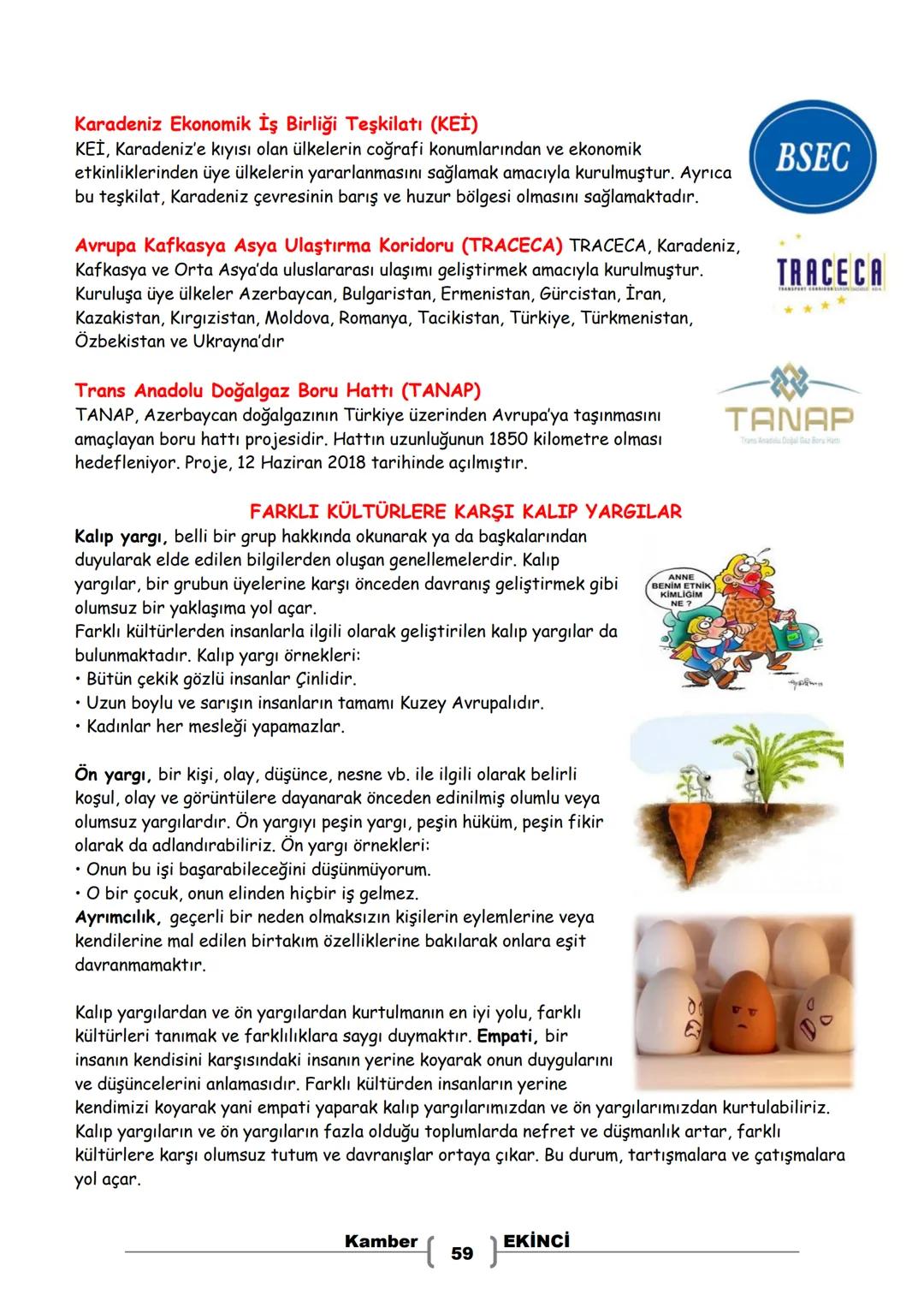 # 7. SINIF
# SOSYAL BİLGİLER
# DERS NOTLARI
Kamber EKİNCI
Sosyal Bilgiler Öğretmeni Bu Ders Notu MEB Ders Kitapları ve EBA İnternet Sitesin