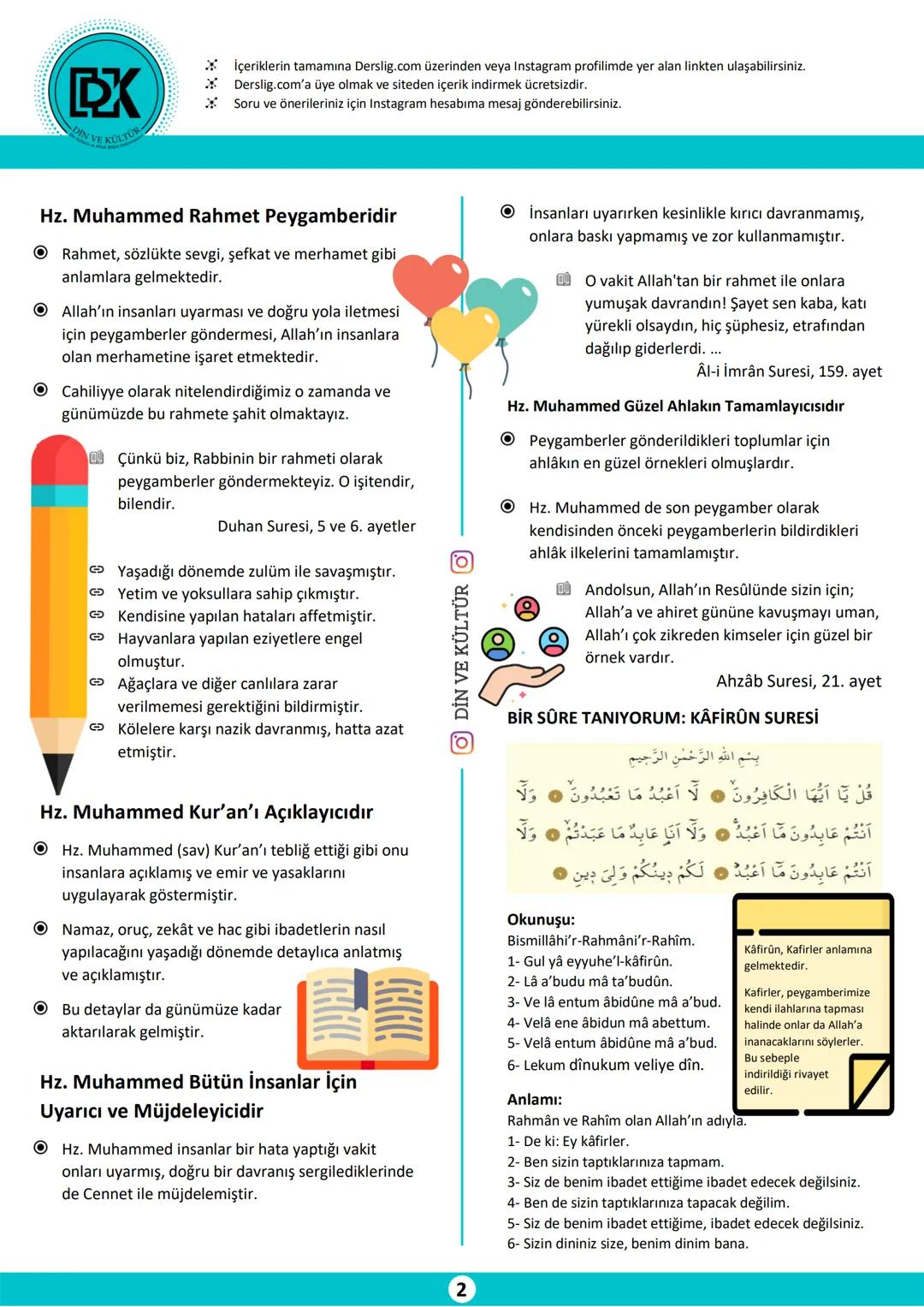 # EKREM BALCI
7. SINIF
# ALLAH'IN KULU VE ELÇİSİ: HZ. MUHAMMED
## Allah'ın (cc) Kulu Hz. Muhammed (sav)
- Peygamberler kendi topluluklar