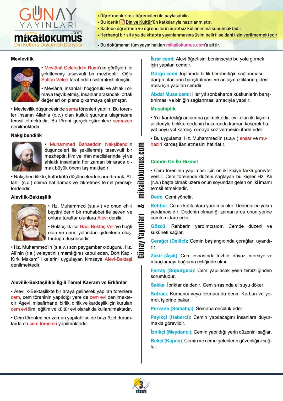 7.
SINIF
GUNAY
ΥΛΥΙΝLARI
.com
mikailokumus
Din Kültürü Doküman Dünyası
İSLAM DÜŞÜNCESİNDE YORUMLAR
5.
UNITE
DİN ANLAYIŞINDAKİ YORUM FARKLILI