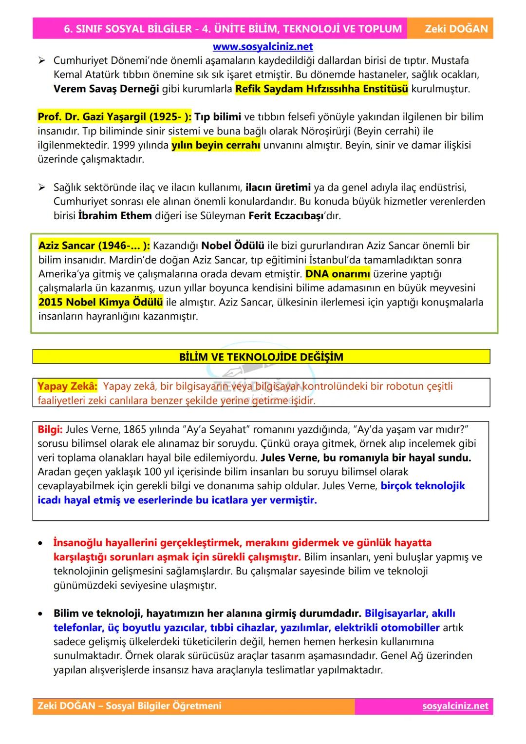 SOSYAL BİLGİLER 6
DERS NOTLARI
KONU ÖZETLERİ
Zeki DOGAN
00
Sosyal Bilgiler Öğretmeni
www.sosyalciniz.net
ZEKİ DOĞAN
sosyalciniz.net # SOS
