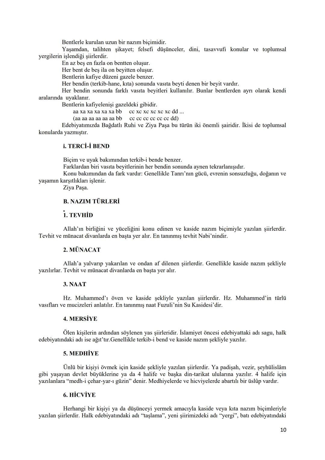 # NAZIM BİÇİMLERİ ve TÜRLERİ
# NAZIM BİÇİMİ ve TÜRÜ
Şiirler nazım birimlerine, kafiyeleniş şekillerine, vezinlerine ve mısra sayılarına gö