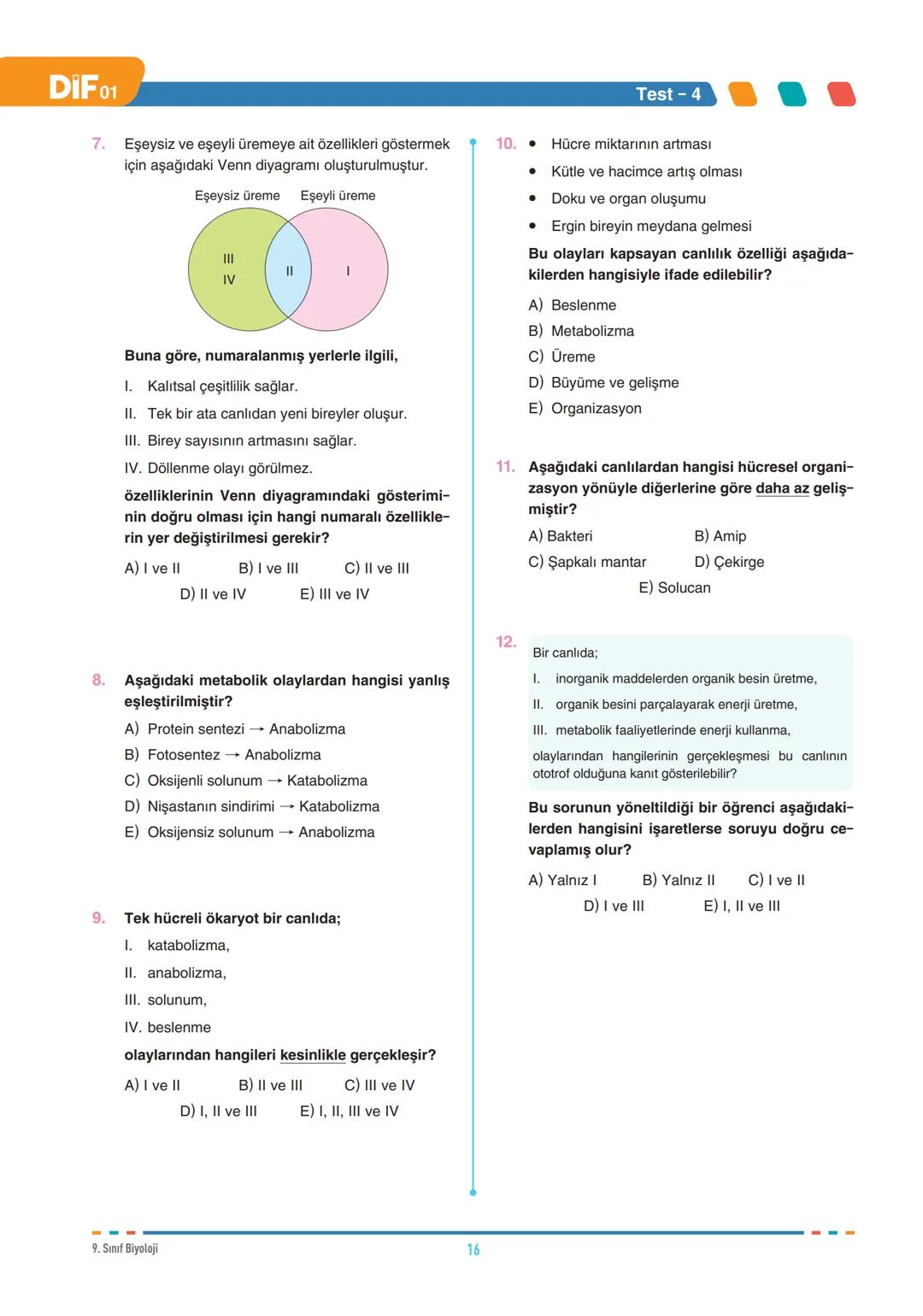 DIF
BİYOLOJİ
YAŞAM BİLİMİ BİYOLOJİ
9.1.1.1. Canlıların ortak özelliklerini irdeler.
BİYOLOJİ VE CANLILARIN ORTAK
ÖZELLİKLERİ
Biyoloji