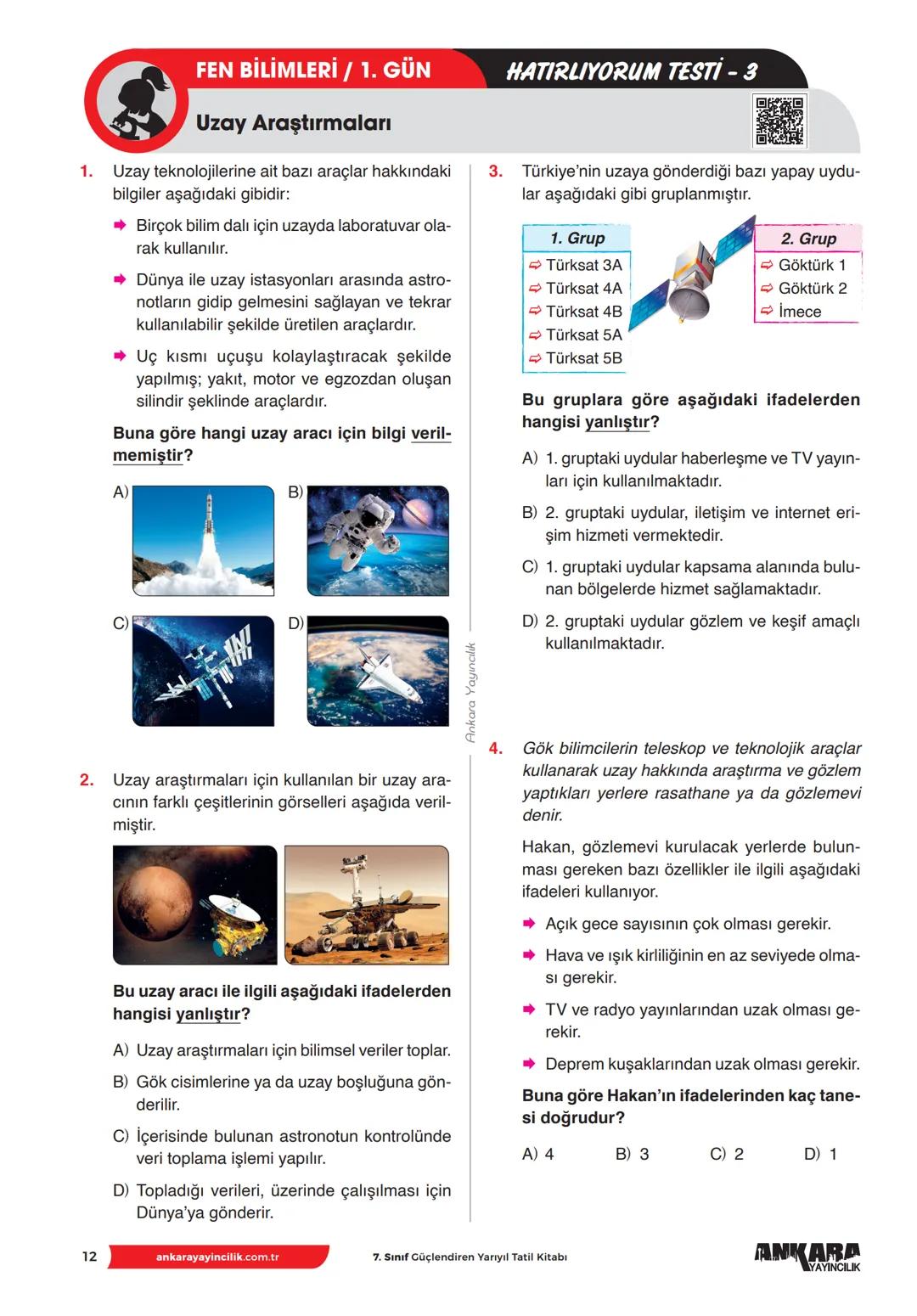 7.
Sınıf
Yeni Nesil Sorularla
14 GÜNDE
GÜÇLENDİREN
TATİL
KITABI
766
SORU
KAMP programı
Kazanımlara
%100 uyumludur.
Hatırlıyorum ve
beceri te