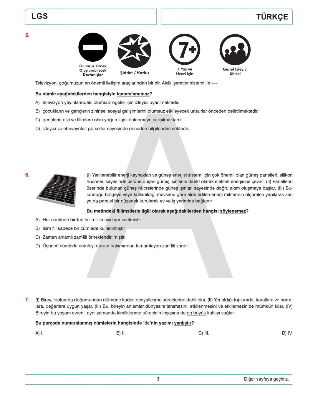 --- OCR Start ---
MEB
Kazanımlarına
Uygun
|
Yeni Nesil
Beceri Temelli
Sorular
Kurumsal
Ölçme
Değerlendirme
DENEME
SINAVI
LGS 1
SÖZEL A
97860