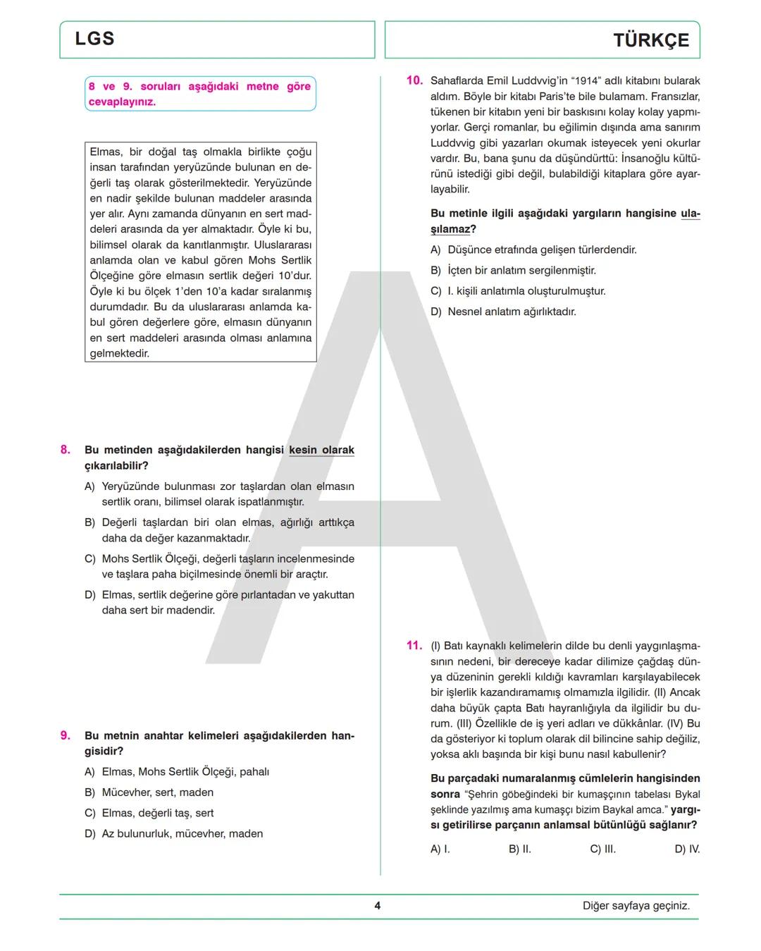 --- OCR Start ---
MEB
Kazanımlarına
Uygun
|
Yeni Nesil
Beceri Temelli
Sorular
Kurumsal
Ölçme
Değerlendirme
DENEME
SINAVI
LGS 1
SÖZEL A
97860