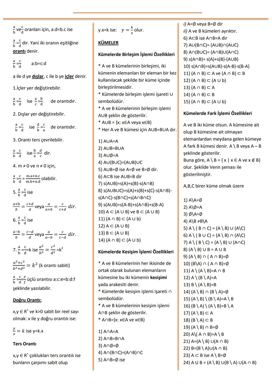 # Ardışık Sayılar Toplam Formülleri
Ardışık sayıların toplamı:
$1 + 2 + 3 + ... + n = \frac{n(n+1)}{2}$
Ardışık çift sayıların toplamı: