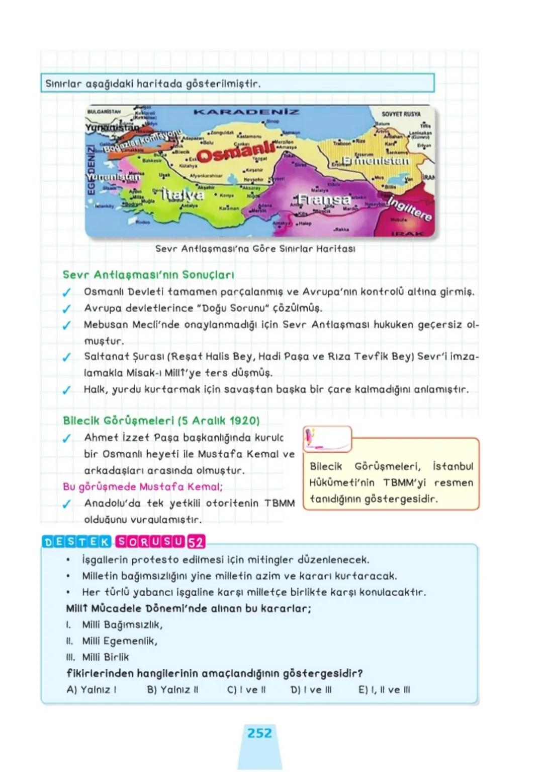 XXI. ÜNİTE: MİLLÎ MÜCADELE
Kuvayımilliye Hareketinin Oluşumu ve Millî Mücadele'ye Hazırlık
İzmir'in İşgali (15 Mayıs 1919)
☑
☑ Yunanlılar İn