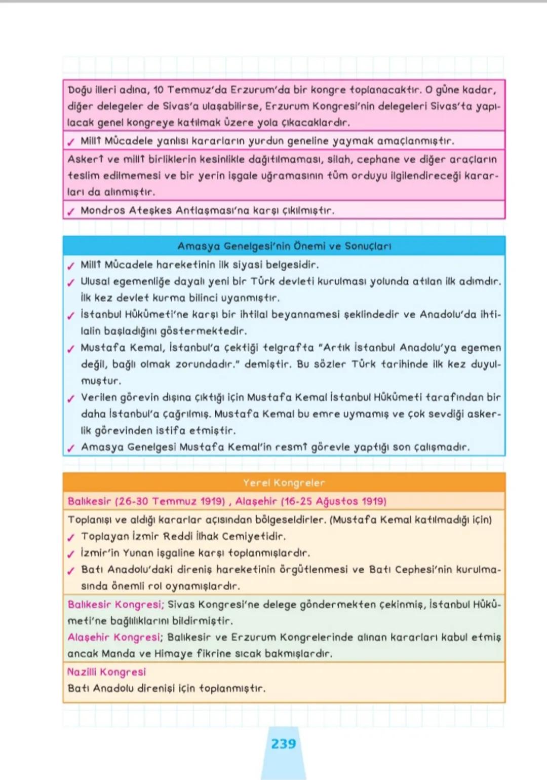 XXI. ÜNİTE: MİLLÎ MÜCADELE
Kuvayımilliye Hareketinin Oluşumu ve Millî Mücadele'ye Hazırlık
İzmir'in İşgali (15 Mayıs 1919)
☑
☑ Yunanlılar İn