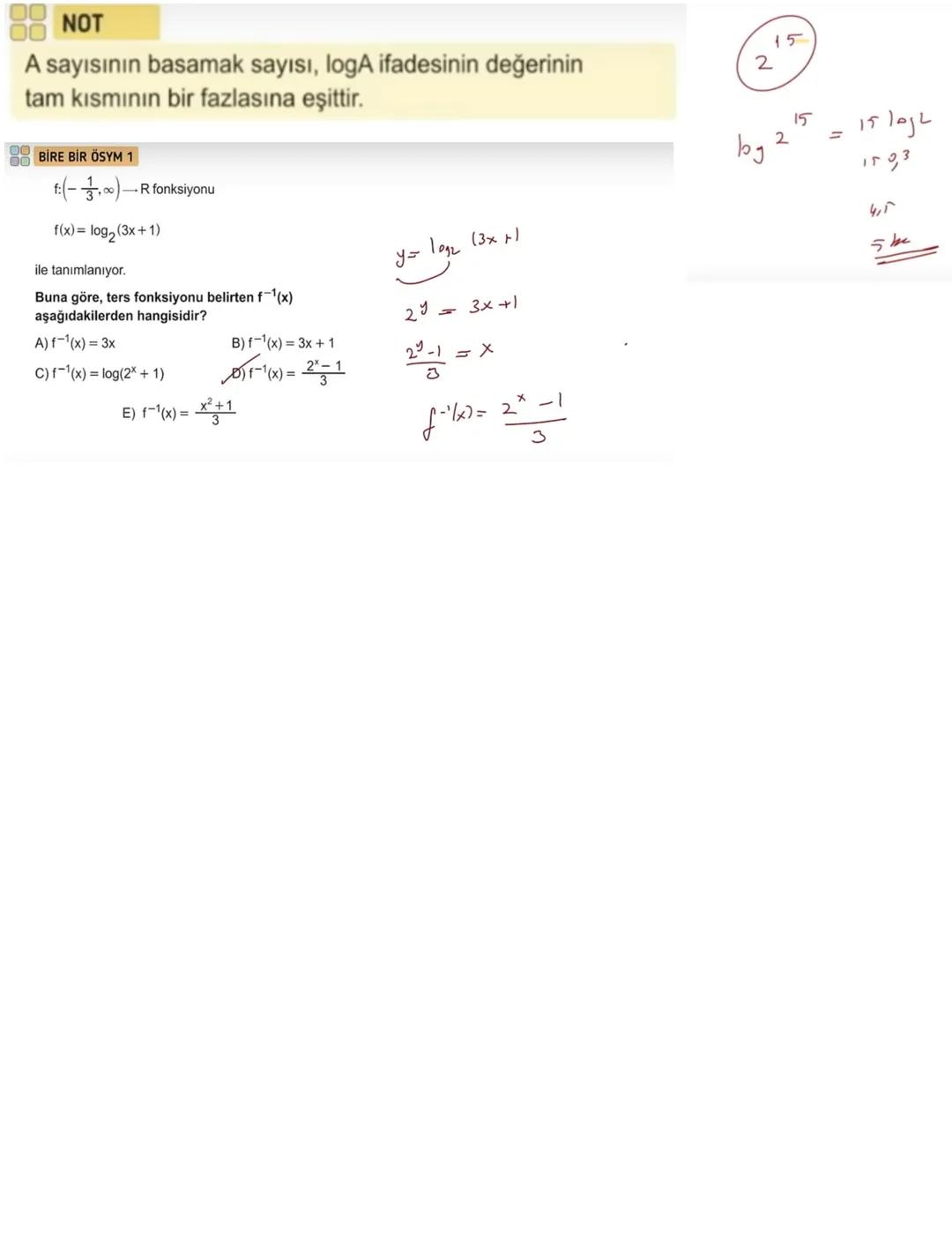 # Logaritma
ÜSTEL FONKSİYON
$a \in \mathbb{R}^+ - \{1\}$ olmak üzere,
$\mathbb{R} \xrightarrow{f} \mathbb{R}^+$
$f(x) = a^x$
fonksiyonuna ü