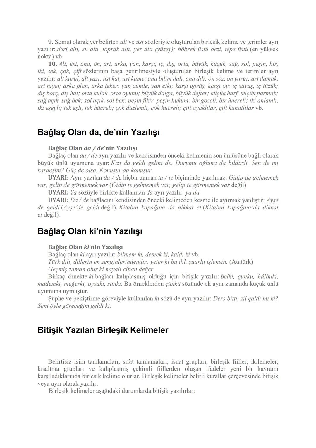 # Noktalama İşaretleri (Açıklamalar)
Nokta (.)
1. Cümlenin sonuna konur: Türk Dil Kurumu, 1932 yılında kurulmuştur.
Saatler geçtikçe yolla