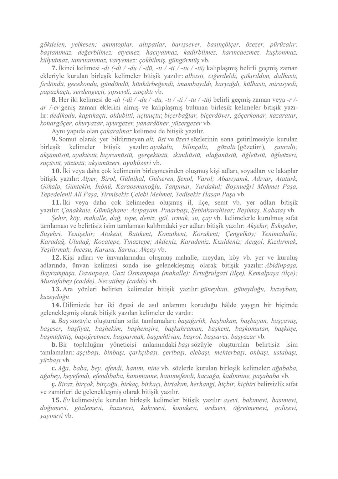 # Noktalama İşaretleri (Açıklamalar)
Nokta (.)
1. Cümlenin sonuna konur: Türk Dil Kurumu, 1932 yılında kurulmuştur.
Saatler geçtikçe yolla