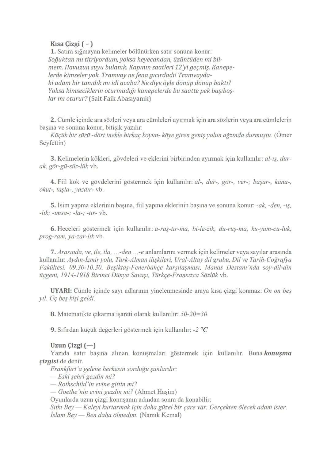 # Noktalama İşaretleri (Açıklamalar)
Nokta (.)
1. Cümlenin sonuna konur: Türk Dil Kurumu, 1932 yılında kurulmuştur.
Saatler geçtikçe yolla