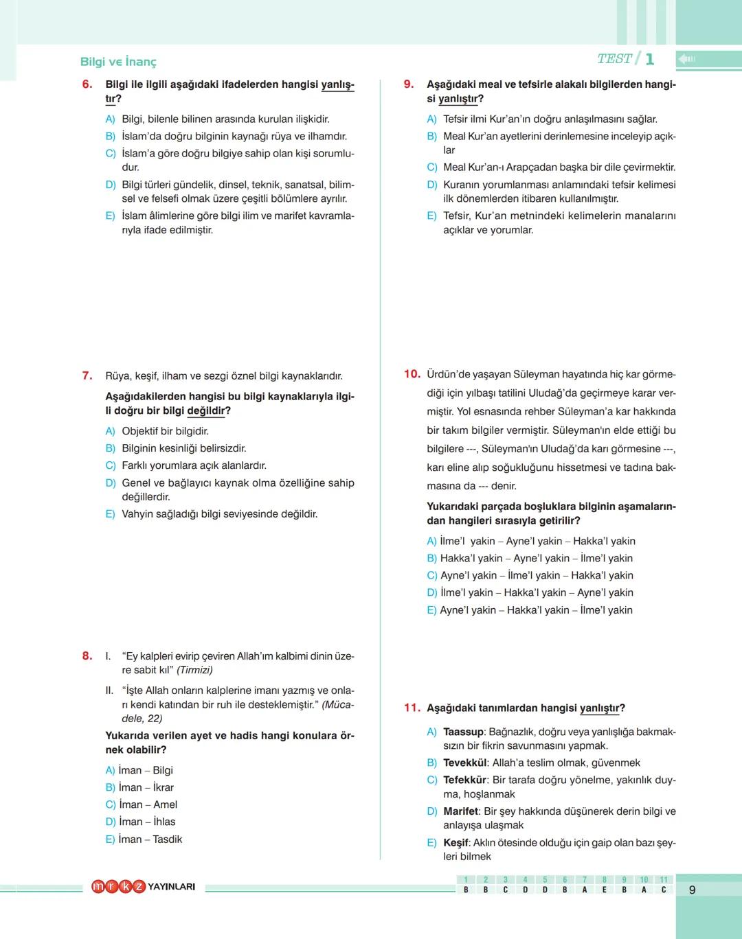 analitik
E
Din Kültürü ve Ahlak Bilgisi
SORU BANKASI
39.
40.
0000
%15
analitik
TYT
Din Kültürü
ve
Ahlak Bilgisi
SORU BANKASI
Ramazan AYDIN
E