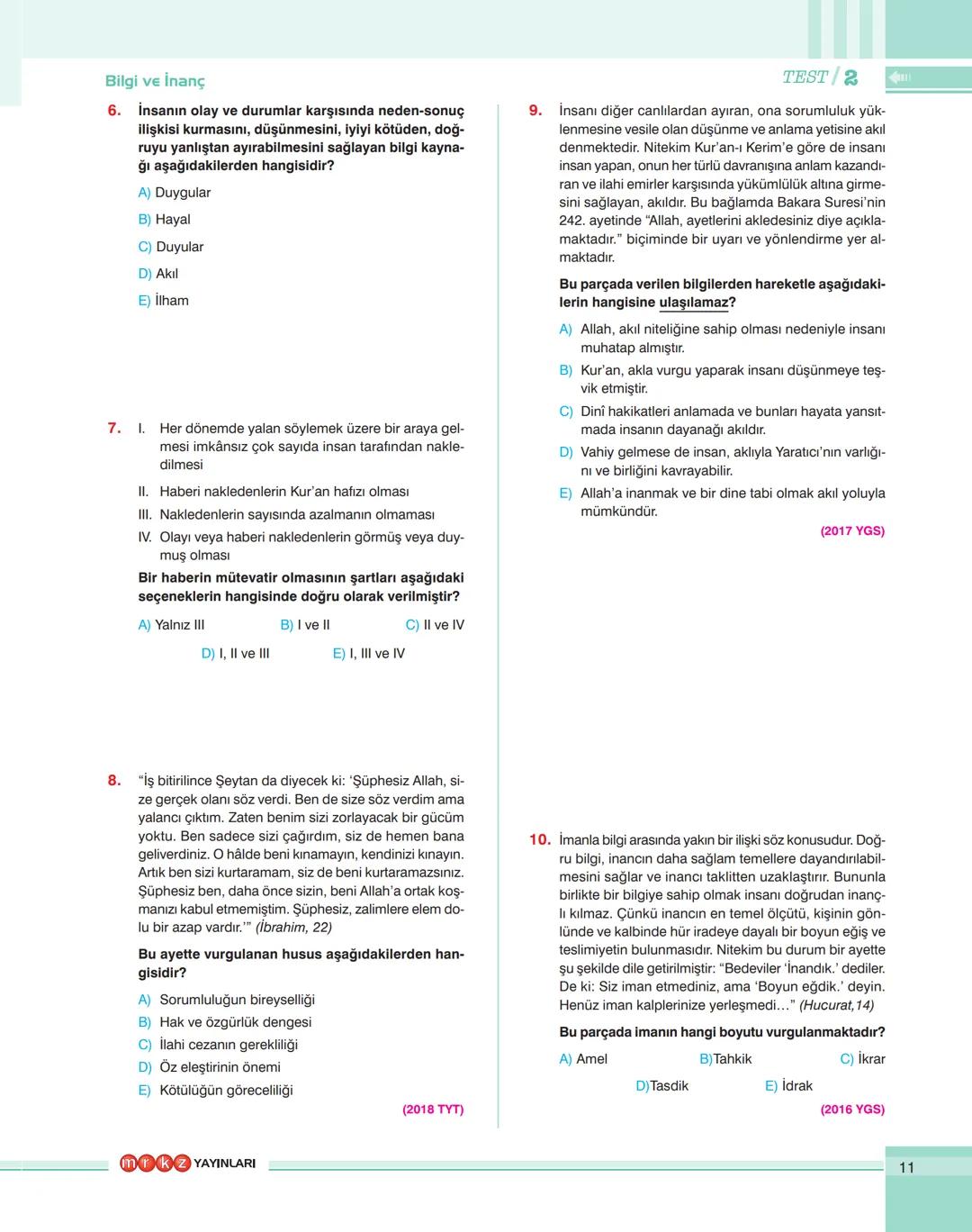 analitik
E
Din Kültürü ve Ahlak Bilgisi
SORU BANKASI
39.
40.
0000
%15
analitik
TYT
Din Kültürü
ve
Ahlak Bilgisi
SORU BANKASI
Ramazan AYDIN
E