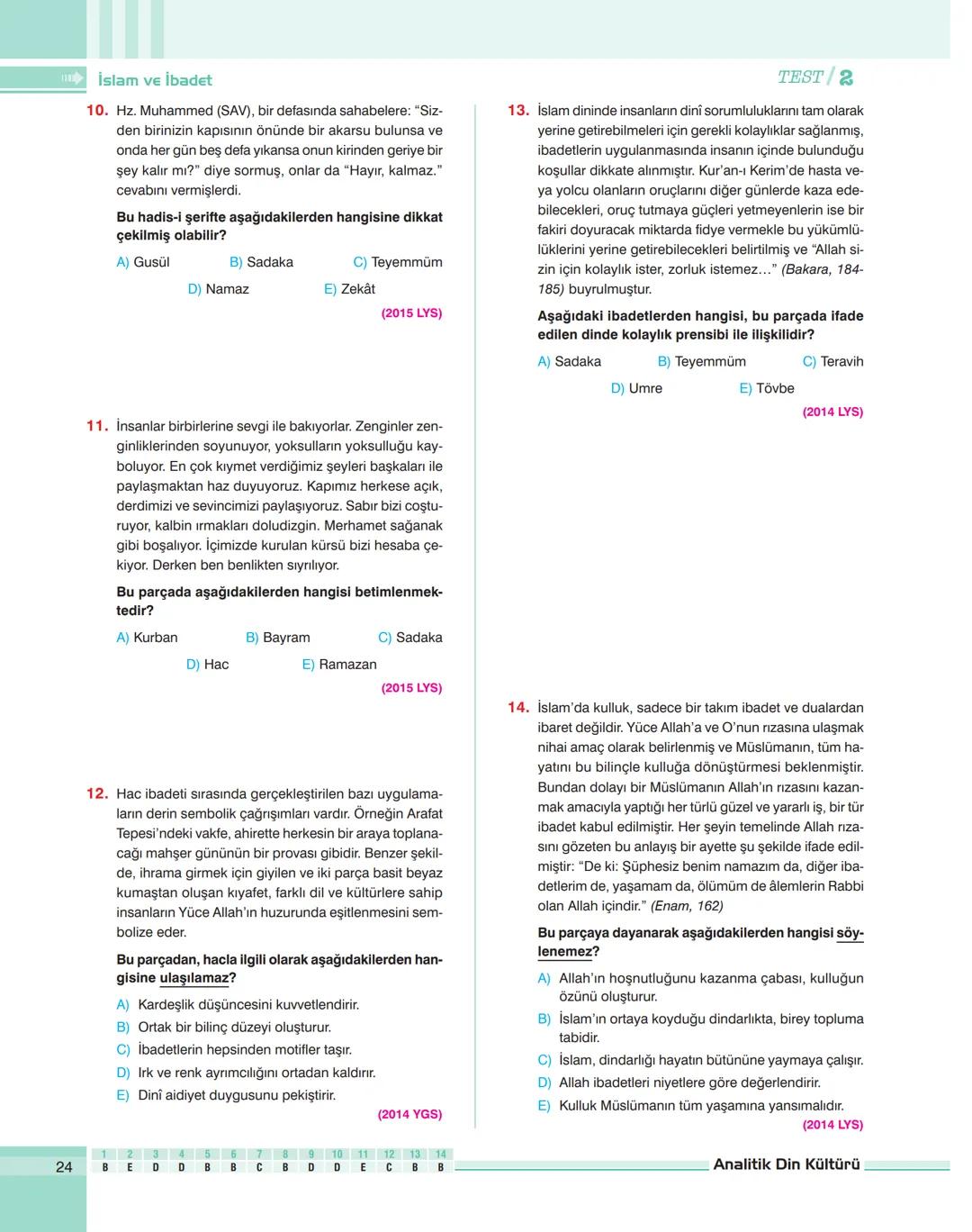analitik
E
Din Kültürü ve Ahlak Bilgisi
SORU BANKASI
39.
40.
0000
%15
analitik
TYT
Din Kültürü
ve
Ahlak Bilgisi
SORU BANKASI
Ramazan AYDIN
E