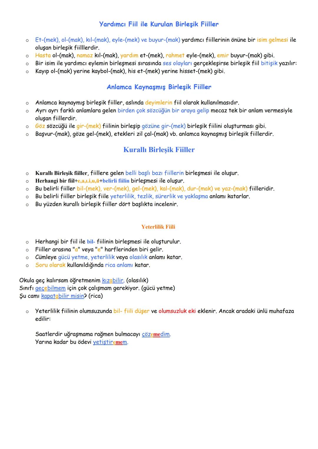 # FİİLDE YAPI
Fiilde yapı konusu, sözcükte yapı konusu ile benzerlik gösterir. Yapım eki ve çekim ekinin işlevlerini bilmemiz
gerekir.
##