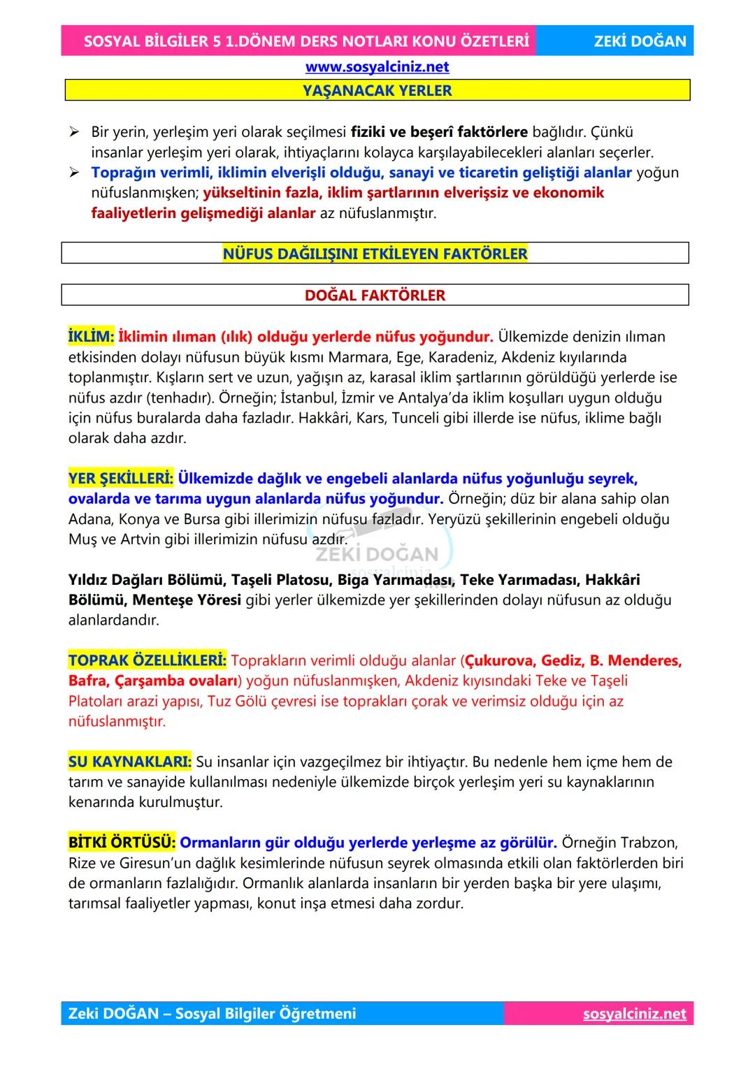 SOSYAL BİLGİLER 5
DERS NOTLARI
KONU ÖZETLERİ
Zeki DOGAN
00
Sosyal Bilgiler Öğretmeni
www.sosyalciniz.net
ZEKİ DOĞAN
sosyalciniz.net # S