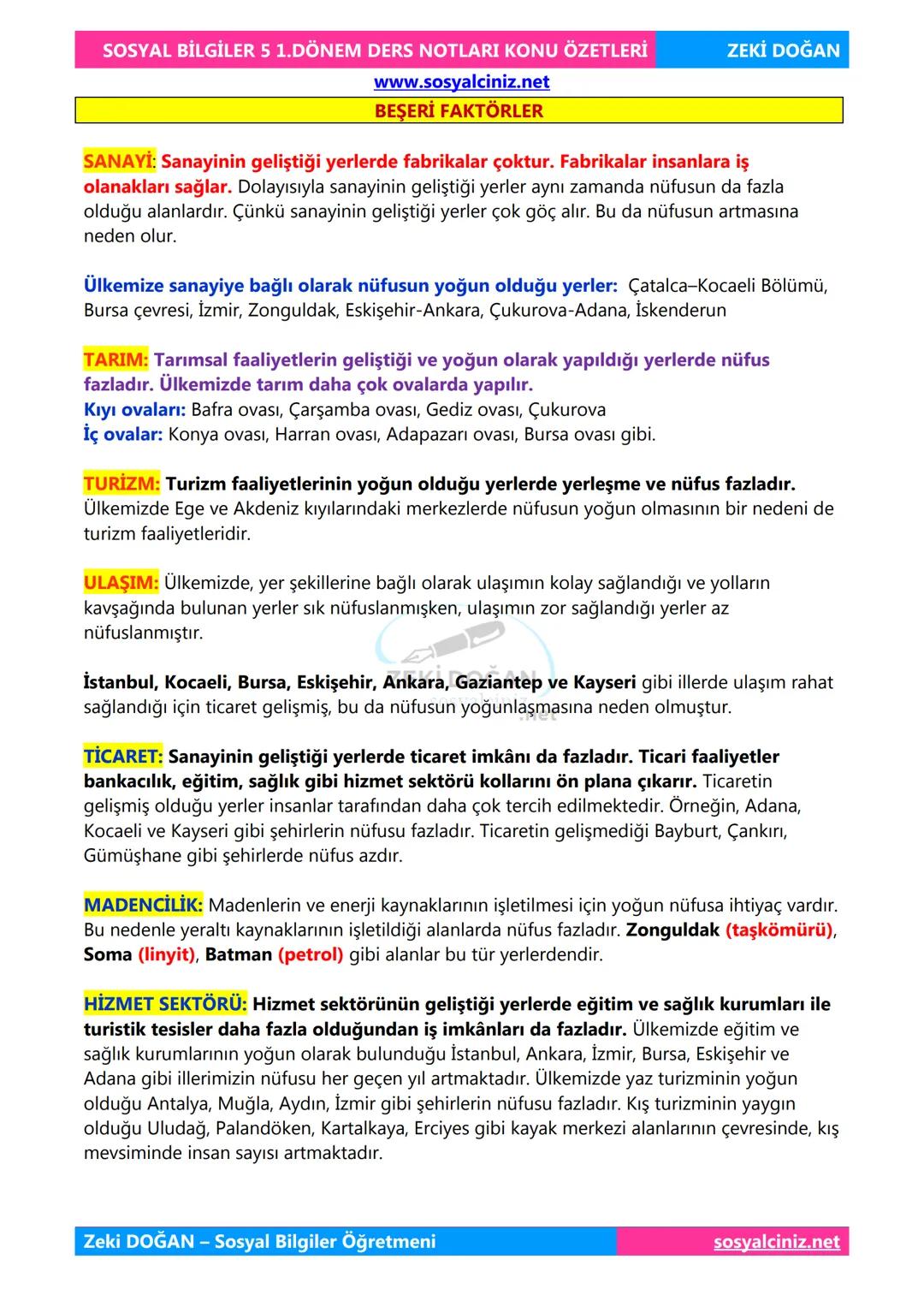SOSYAL BİLGİLER 5
DERS NOTLARI
KONU ÖZETLERİ
Zeki DOGAN
00
Sosyal Bilgiler Öğretmeni
www.sosyalciniz.net
ZEKİ DOĞAN
sosyalciniz.net # S
