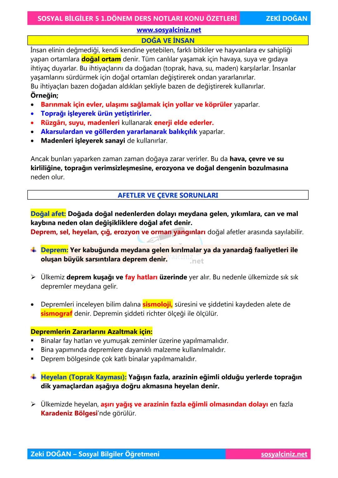 SOSYAL BİLGİLER 5
DERS NOTLARI
KONU ÖZETLERİ
Zeki DOGAN
00
Sosyal Bilgiler Öğretmeni
www.sosyalciniz.net
ZEKİ DOĞAN
sosyalciniz.net # S