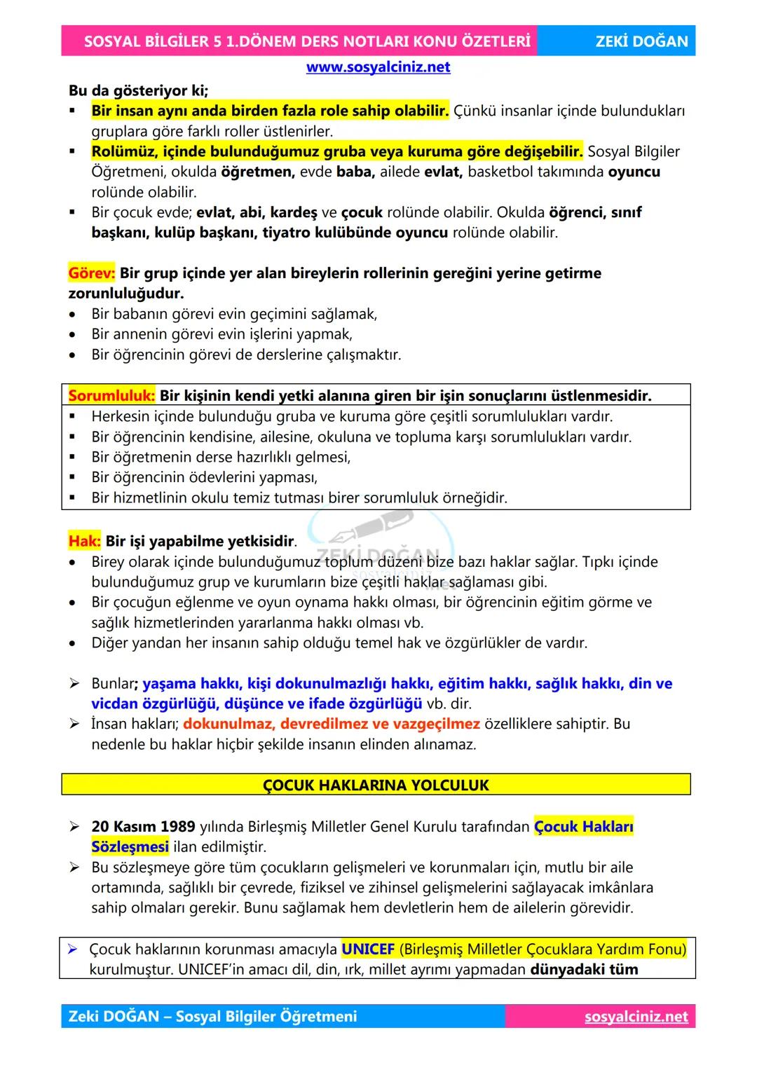 SOSYAL BİLGİLER 5
DERS NOTLARI
KONU ÖZETLERİ
Zeki DOGAN
00
Sosyal Bilgiler Öğretmeni
www.sosyalciniz.net
ZEKİ DOĞAN
sosyalciniz.net # S