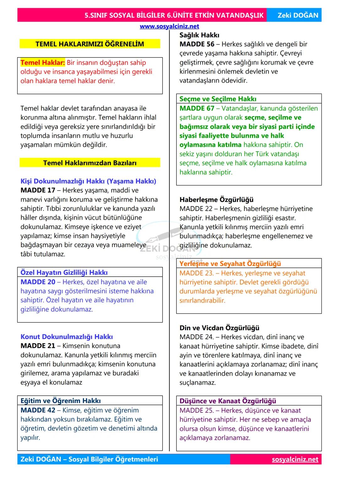 SOSYAL BİLGİLER 5
DERS NOTLARI
KONU ÖZETLERİ
Zeki DOGAN
00
Sosyal Bilgiler Öğretmeni
www.sosyalciniz.net
ZEKİ DOĞAN
sosyalciniz.net # S