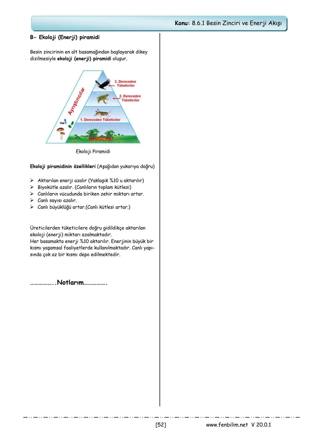 # 8.Sınıf Fen Bilimleri
# Ders Notları
Barış ZEREN
Fen Bilimleri Öğretmeni
www.fenbilim.net V 20.0.1 1.Ünite: Mevsimler ve İklim
Konu: 8.1