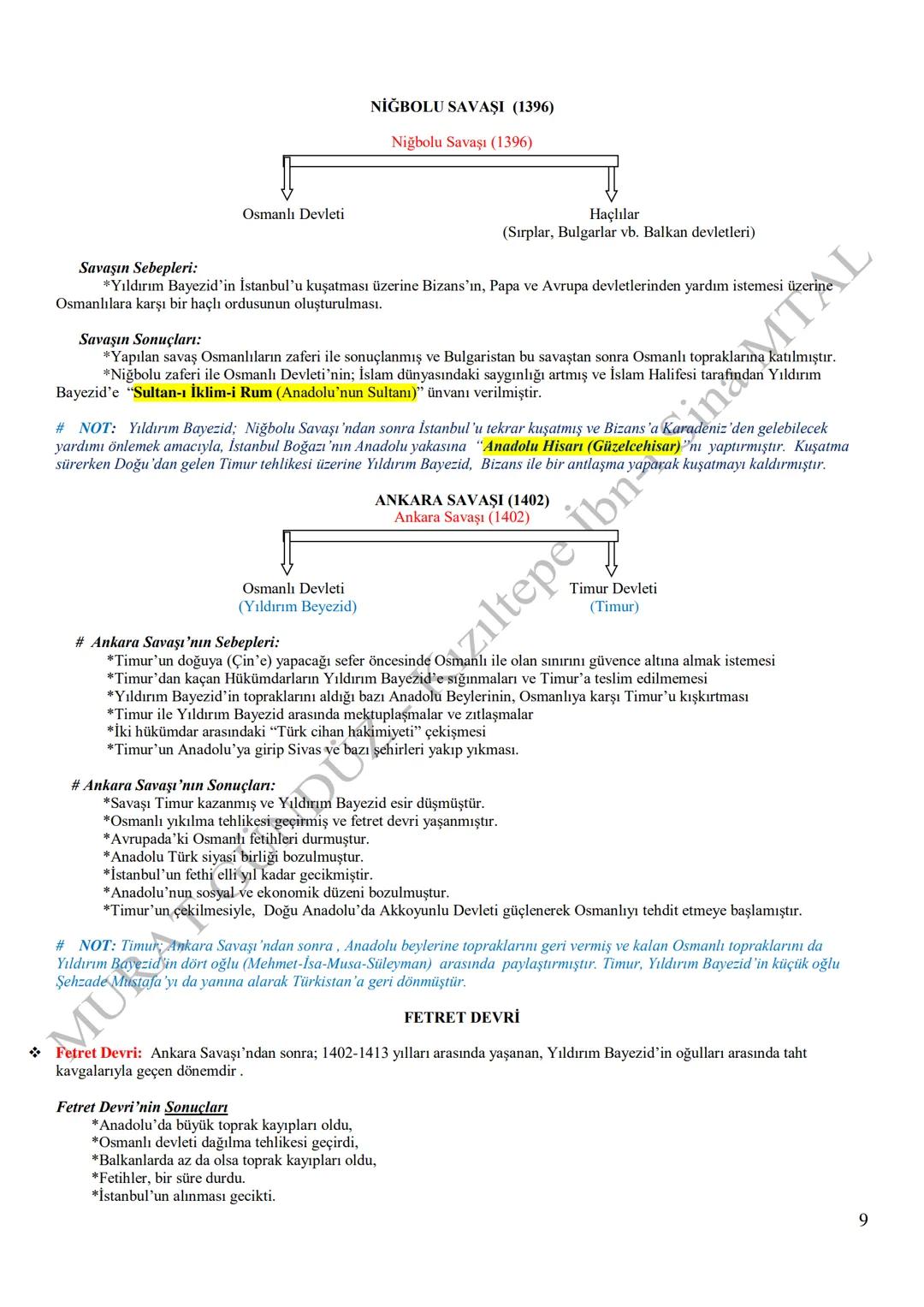 MARDİN - KIZILTEPE
İBN-İ SİNA MESLEKİ VE TEKNİK ANADOLU LİSESİ
TARİH-10 DERSİ NOTLARI
MURAT GÜNDÜZ
2019 - 2020
ANADOLU'YA TÜRK GÖÇLERİ
* Tür