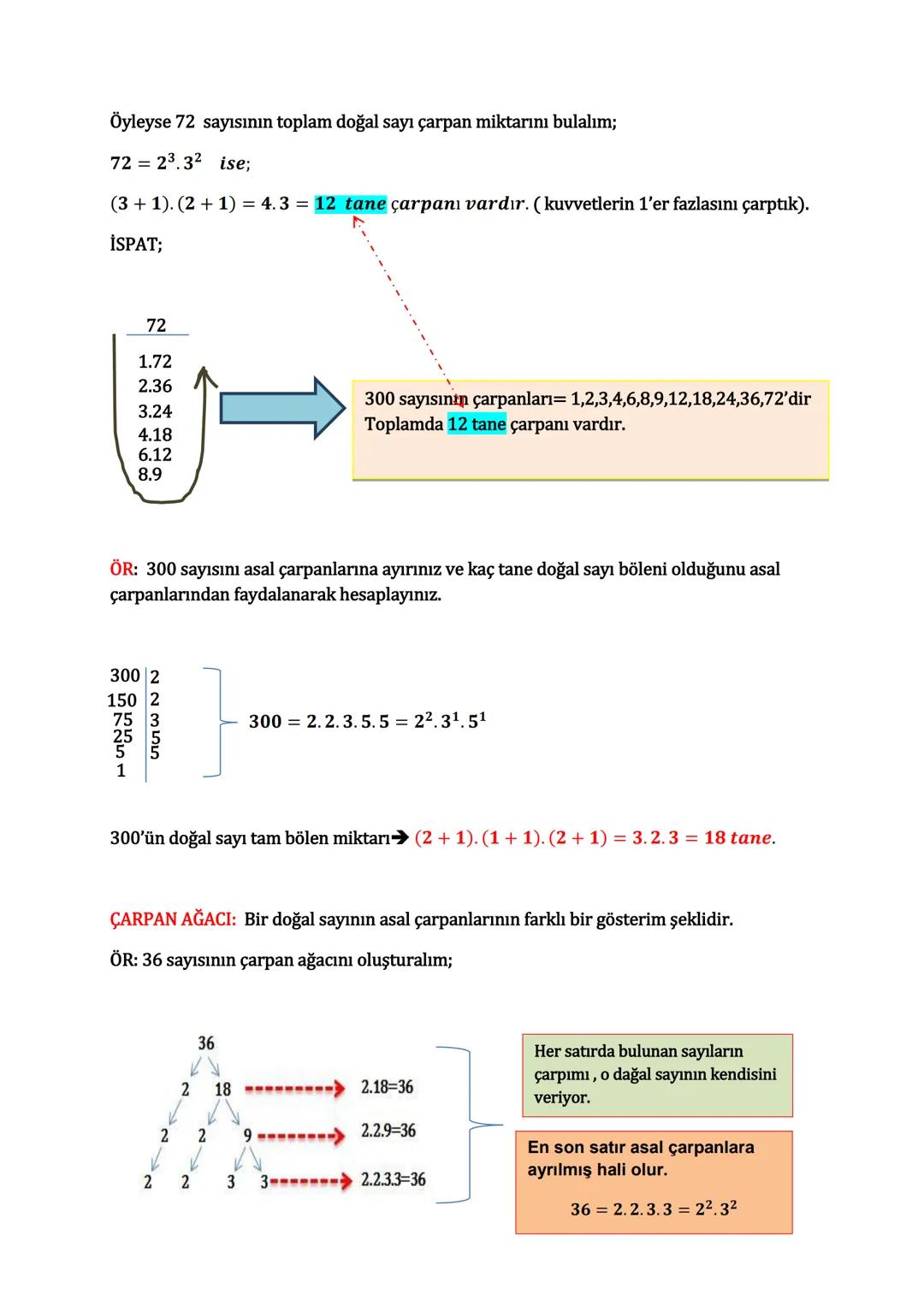 # ASAL SAYILAR
1 ve kendisinden başka çarpanı (böleni) olmayan doğal sayılara Asal Sayı denir.
Aşağıda çarpanları sadece 1 ve kendisi olan