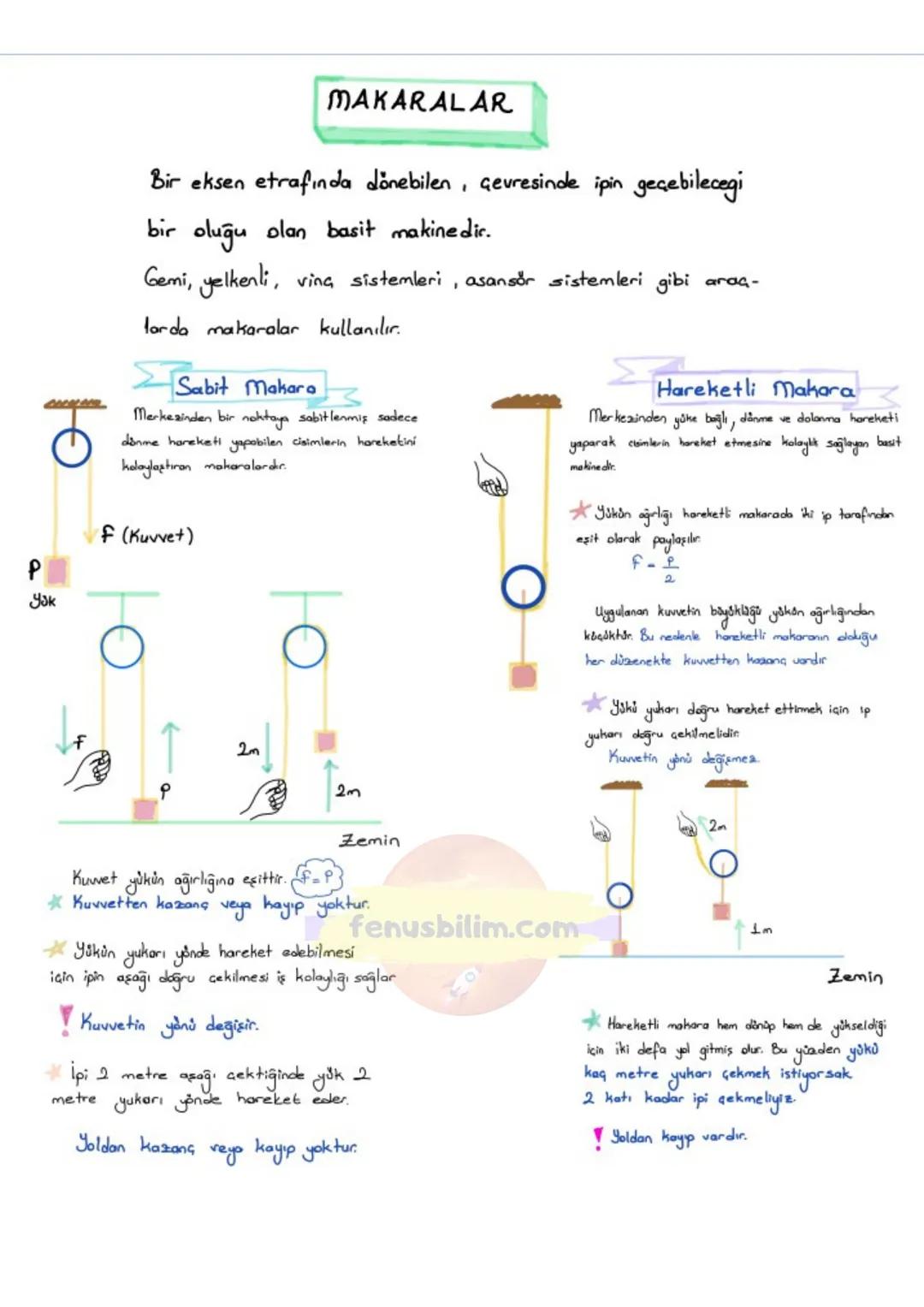 ☑ BASIT MAKİNELER
NELER OGRENECEĞİZ?
8.5.1.1. Basit makinelerin sağladığı avantajları örnekler üzerinden açıklar.
8.5.1.2. Basit makinele