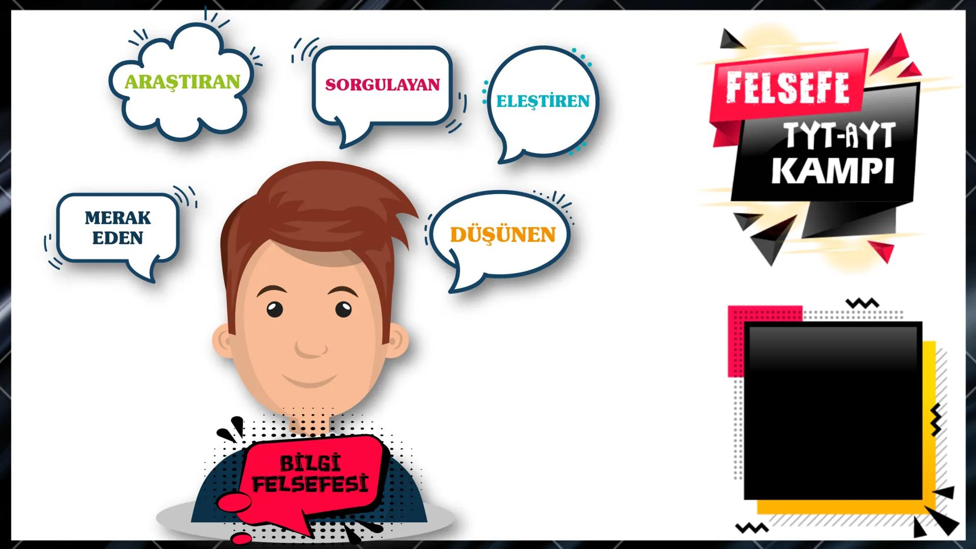 --- OCR Start ---
Bilgi ve Bilgi Felsefesi
Nedir?
↓
Bilgi felsefesinin temel
problemleri
Doğru bilginin imkanı
Doğru Bilginin Kaynağı
Bilgin