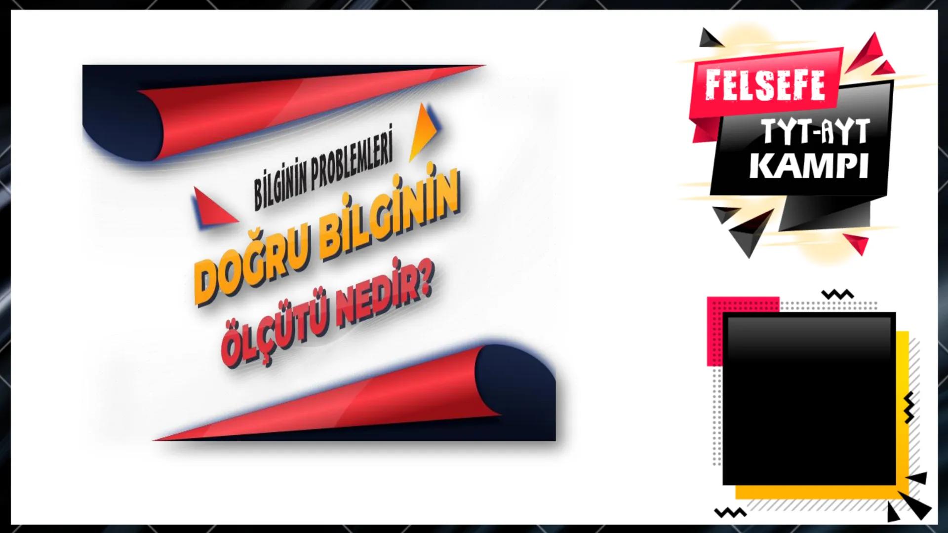 --- OCR Start ---
Bilgi ve Bilgi Felsefesi
Nedir?
↓
Bilgi felsefesinin temel
problemleri
Doğru bilginin imkanı
Doğru Bilginin Kaynağı
Bilgin