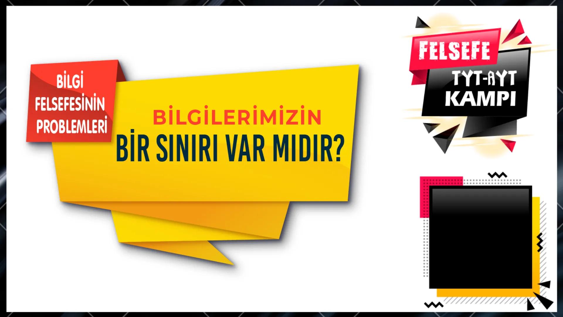 --- OCR Start ---
Bilgi ve Bilgi Felsefesi
Nedir?
↓
Bilgi felsefesinin temel
problemleri
Doğru bilginin imkanı
Doğru Bilginin Kaynağı
Bilgin